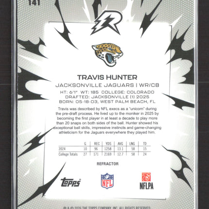 2026 Topps Resurgence Travis Hunter #141 Refractor RC
