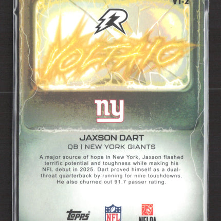 2026 Topps Resurgence Voltaic Jaxson Dart #VT-2 RC