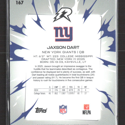 2026 Topps Resurgence Jaxson Dart #167 RC