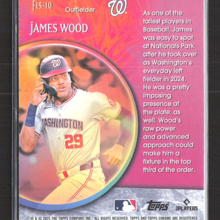 2025 Topps Chrome Fortune 15 James Wood #F15-10 RC