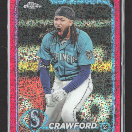 2024 Topps Chrome J.P. Crawford #14 Pink Speckle Refractor /350