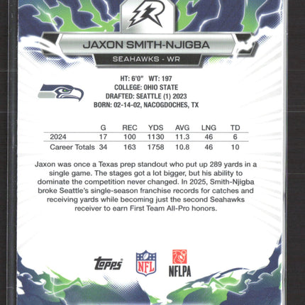 2026 Topps Resurgence Blue & Orange Jaxon Smith-Njigba #91