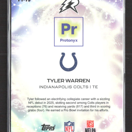 2026 Topps Resurgence Protonyx Tyler Warren #PT-13 RC