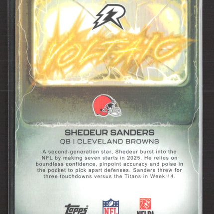 2026 Topps Resurgence Voltaic Shedeur Sanders #VT-4 RC