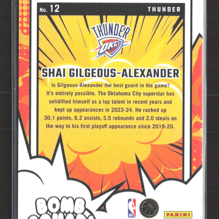 2024 Donruss Bomb Squad 30/30 Shai Gilgeous-Alexander #12