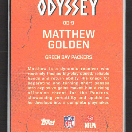 2025 Topps Signature Class Odyssey Matthew Golden #OD-9 RC