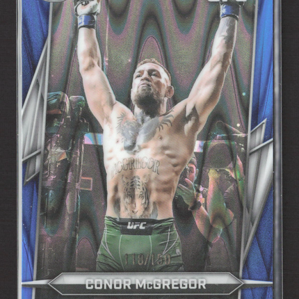 2026 Topps Chrome UFC Conor McGregor #5 Blue Refractor 118/150