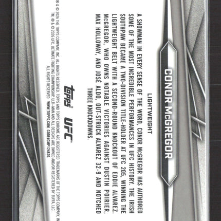 2026 Topps Chrome UFC Conor McGregor #5 Blue Refractor 118/150