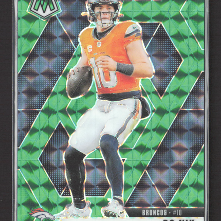 2025 Panini Mosaic Football Bo Nix #173 Green