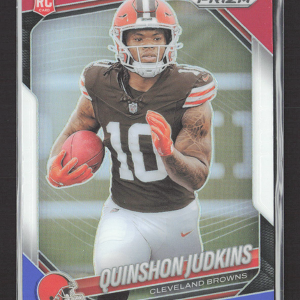 2025 Panini Prizm Red White Blue Quinshon Judkins #313 RC