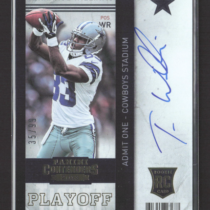 2013 Panini Contenders Terrance Williams #236 Playoff Ticket 35/99 RC Auto