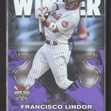 2024 Topps Home Run Challenge Francisco Lindor #HRCW-16 August 336/773