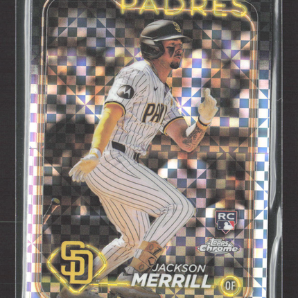 2024 Topps Chrome Jackson Merrill #207 X-Fractor RC