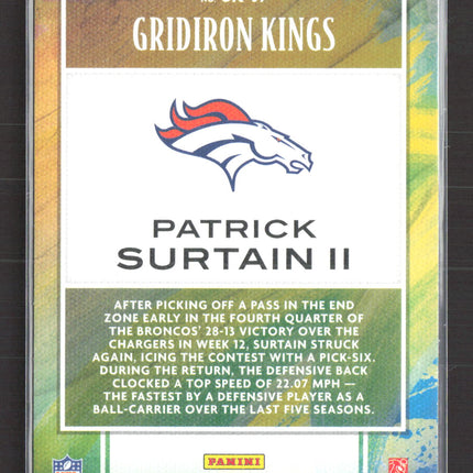 2022 Panini Chronicles Donruss Football Gridiron Kings Patrick Surtain II #GK-37
