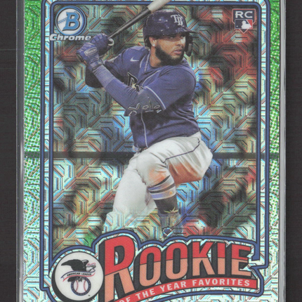 2024 Bowman Chrome Rookie of the Year Favorites Junior Caminero #ROY-8 Mojo RC