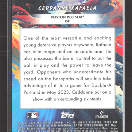 2024 Topps Chrome Stars In The Night Ceddanne Rafaela #STN-1 RC
