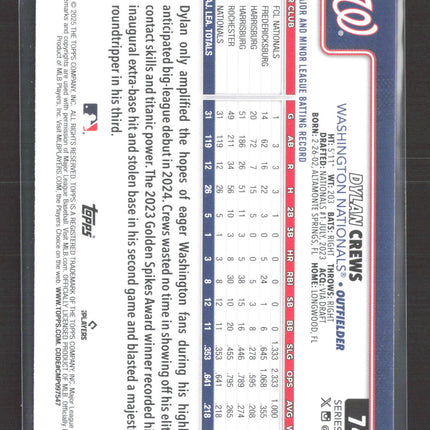 2025 Topps Dylan Crews #74 RC