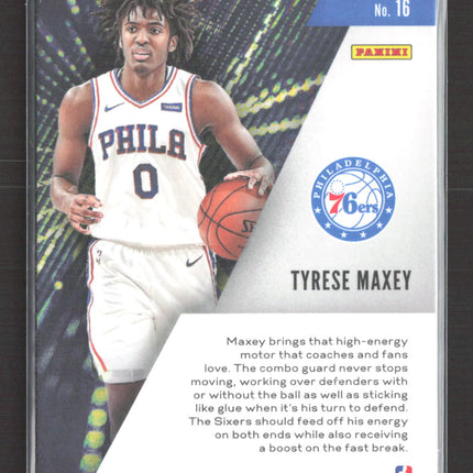 2021 Panini Prizm Instant Impact Tyrese Maxey #16 RC
