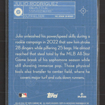 2024 Topps Superstar Blueprint Julio Rodriguez #SB-6