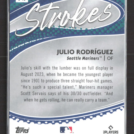 2024 Topps Chrome Strokes Julio Rodríguez #S-18