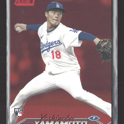 2024 Topps Stadium Club Yoshinobu Yamamoto #114 Red Foil RC