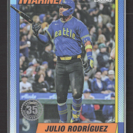 2025 Topps Chrome 1990 Topps Baseball Julio Rodríguez #90CB-6