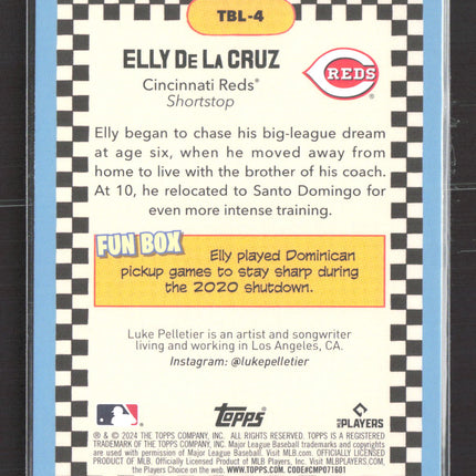 2024 Topps Big League Baseball Elly De La Cruz #TBL-4 RC