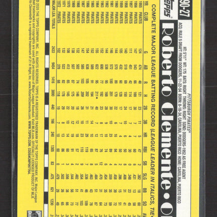 2025 Topps Roberto Clemente #T90-27
