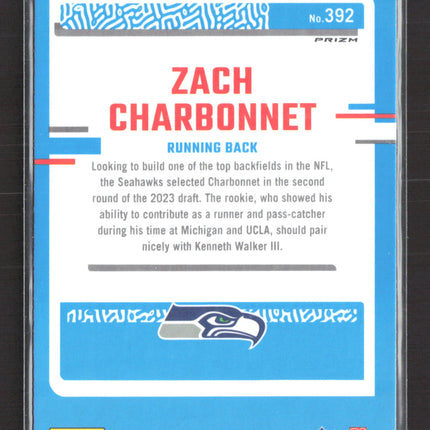 2023 Panini Donruss Optic Zach Charbonnet #392 Pink