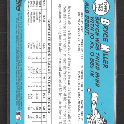 2023 Topps Heritage Bryce Miller #143 Green Border RC /99