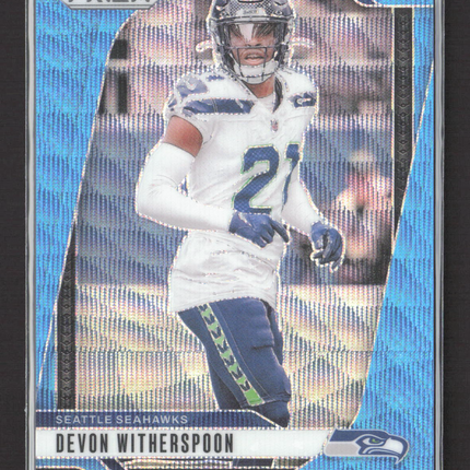 2024 Panini Prizm Football Devon Witherspoon #263 Blue Wave 146/230