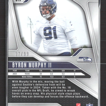 2024 Panini Prizm Byron Murphy II #317 Blue Circles 37/99 RC