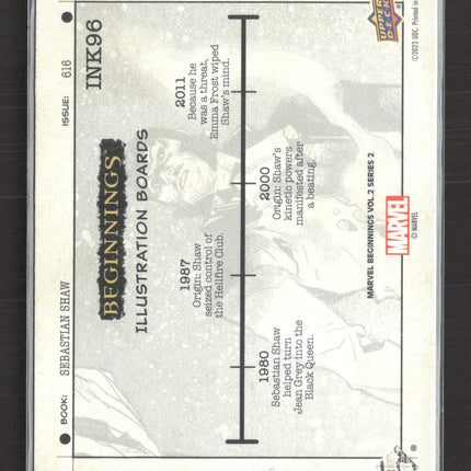 2023 Upper Deck Marvel Beginnings Volume 2 Series 2 Illustration Boards #INK96