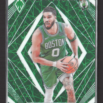 2024 Panini Phoenix Basketball Paragon Jayson Tatum #7 Green 071/175