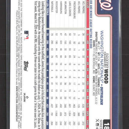 2025 Topps Series One James Wood #181 RC