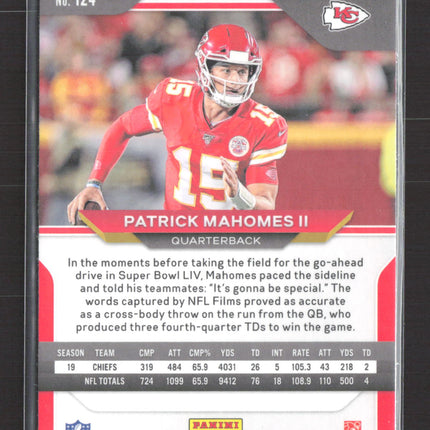 2020 Panini Prizm Patrick Mahomes II #124