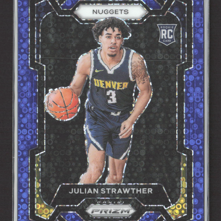 2023 Panini Prizm Basketball Julian Strawther #133 Purple Pulsar RC 064/150