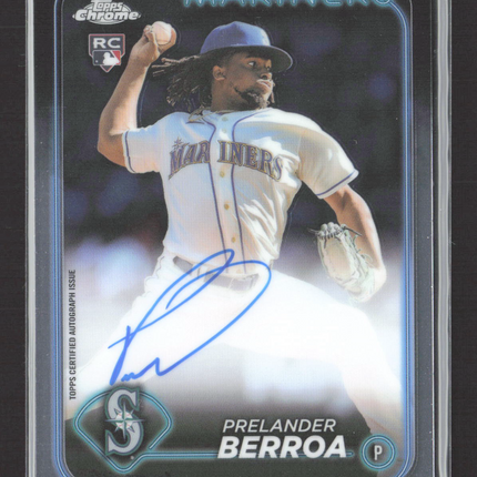 2024 Topps Chrome Prelander Berroa #RA-PB RC Auto