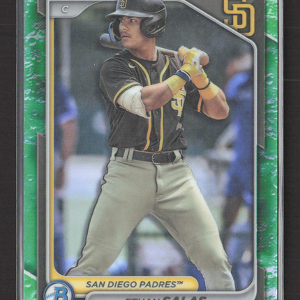 2024 Bowman Chrome Ethan Salas #BCP-102 Green