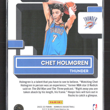 2022 Panini Donruss Chet Holmgren #202