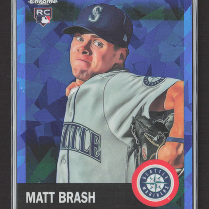 2022 Topps Chrome Sapphire Edition Matt Brash #260 Blue RC 032/100