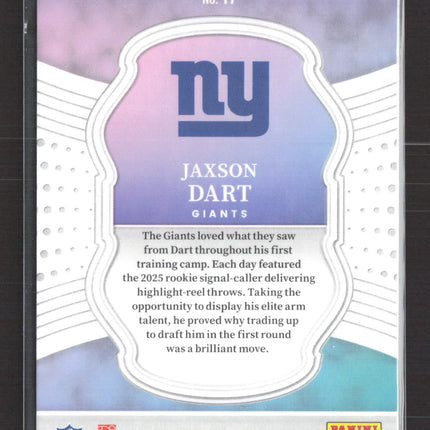 2026 Panini Select Football Jaxson Dart #17 RC