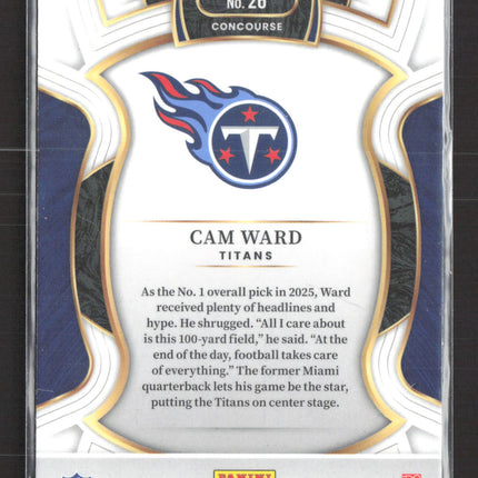2026 Panini Select Cam Ward #26 RC