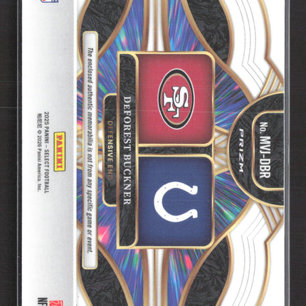 2026 Panini Select Multiverse DeForest Buckner #MVJ-DBR Purple Dual Memorabilia