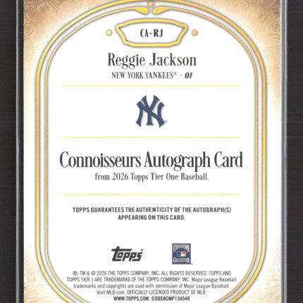 2026 Topps Tier One Reggie Jackson #CA-RJ 41/49 Auto