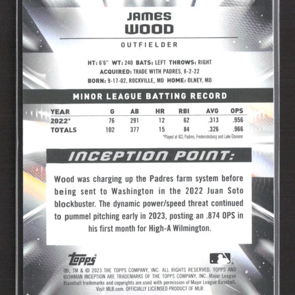 2023 Bowman Inception James Wood #31