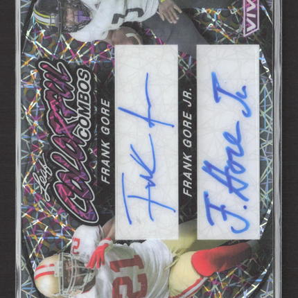 2024 Leaf Vivid Colorful Combos Frank Gore Frank Gore Jr. #CCD-13 Auto 1/1