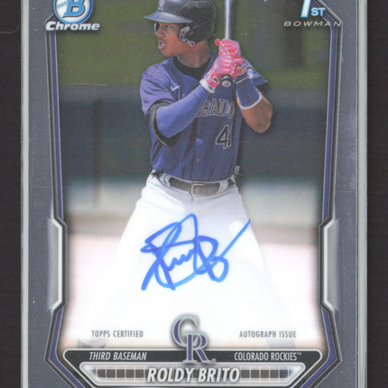 2026 Bowman Chrome Roldy Brito #CPA-RB Auto