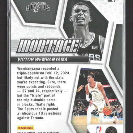 2024 Panini Mosaic Basketball Victor Wembanyama #7 RC