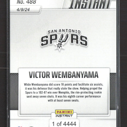 2024 Panini Instant Victor Wembanyama #488 RC /4444